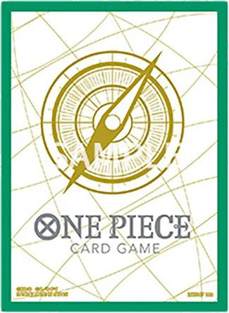 Bandai Artwork Card Sleeves - Standard Size (70) - Gold & Green (One Piece)