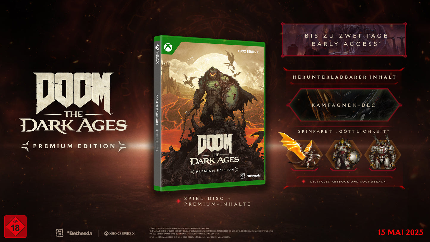 Doom: Dark Ages Premium Eidtion DE Version (Xbo X)