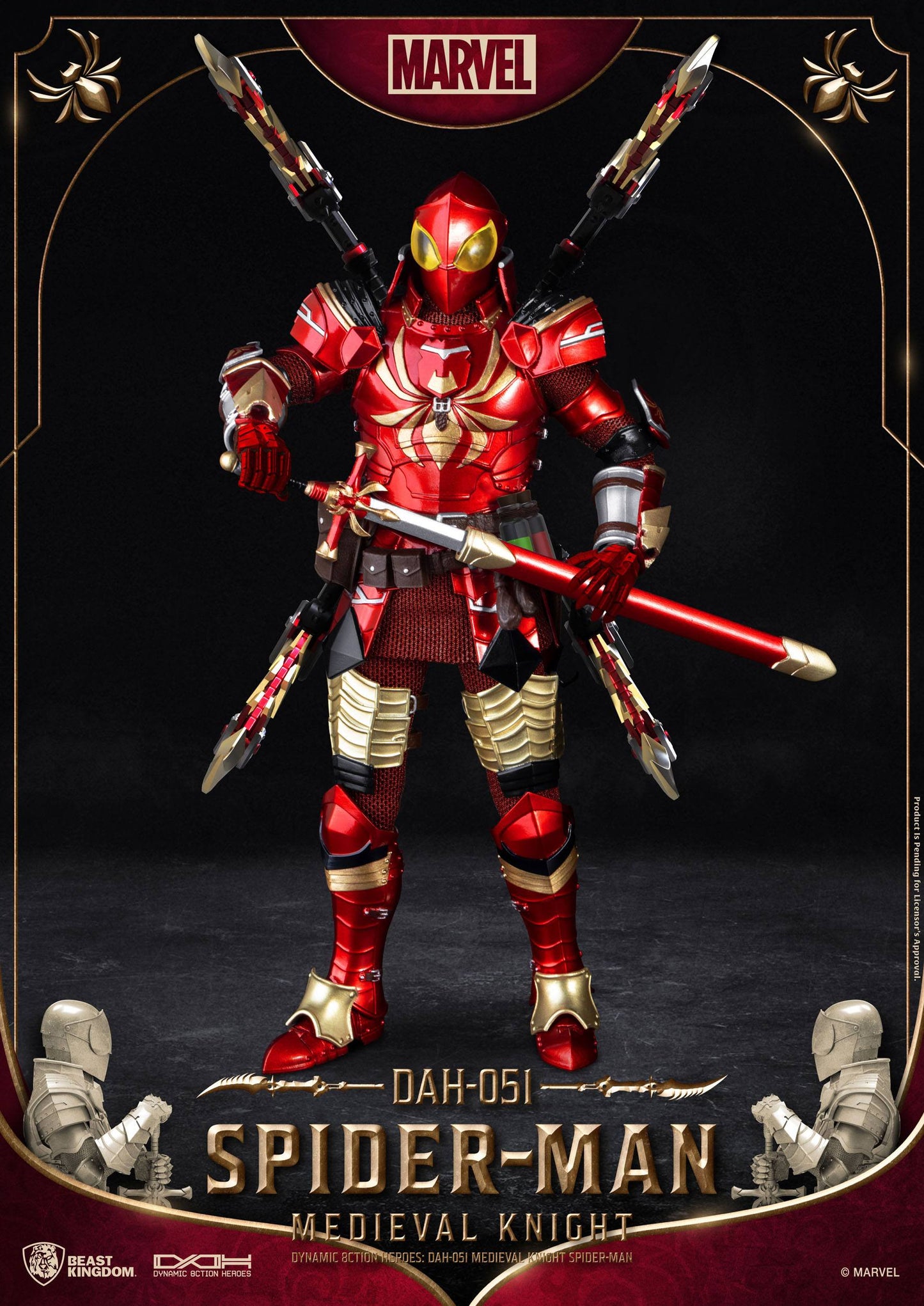 Medieval Knight Spider-Man - Dynamic 8ction Heroes - Beast Kingdom Toys