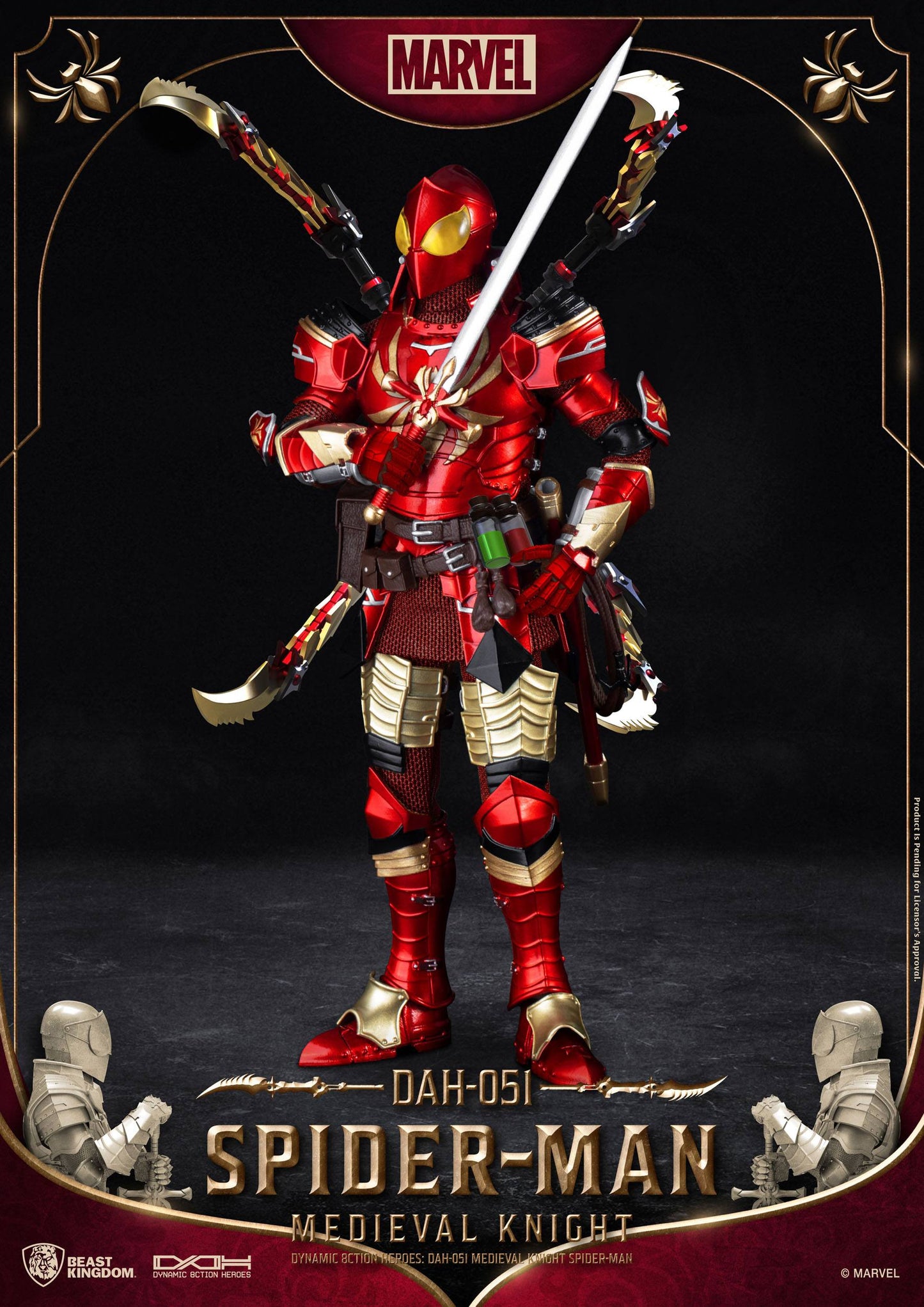 Medieval Knight Spider-Man - Dynamic 8ction Heroes - Beast Kingdom Toys