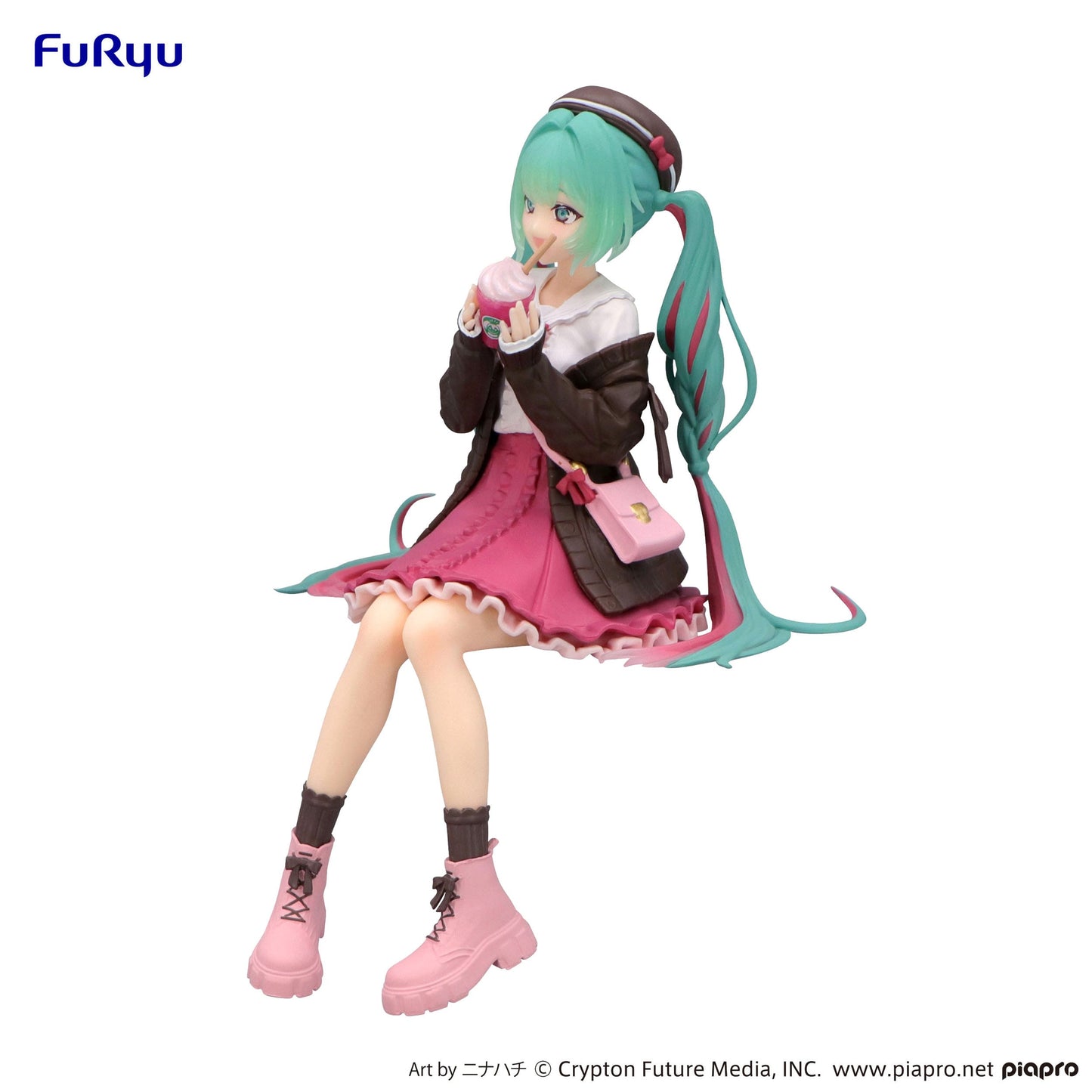 Hatsune Miku Autumn Date Pink Color Ver. Noodle Stopper Furyu