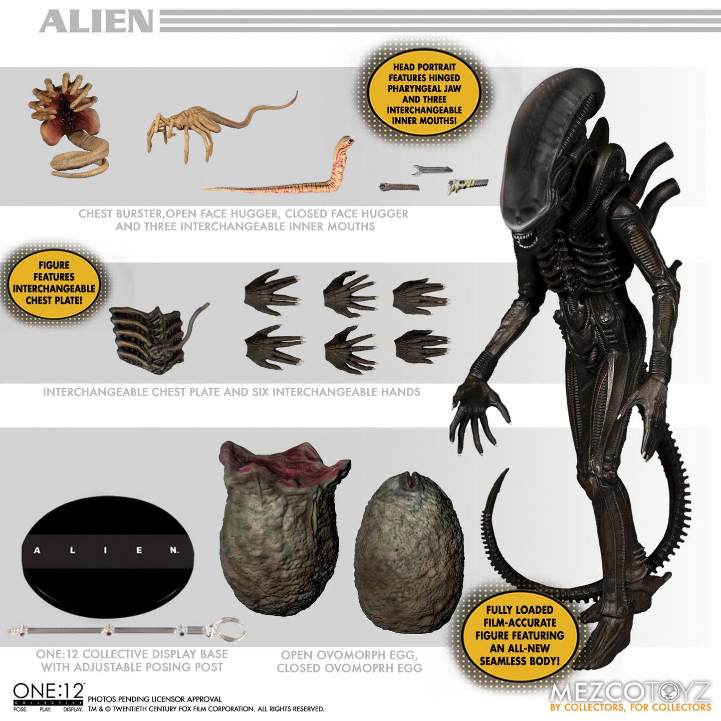 Alien - Figura de ação do Alien - Mezco