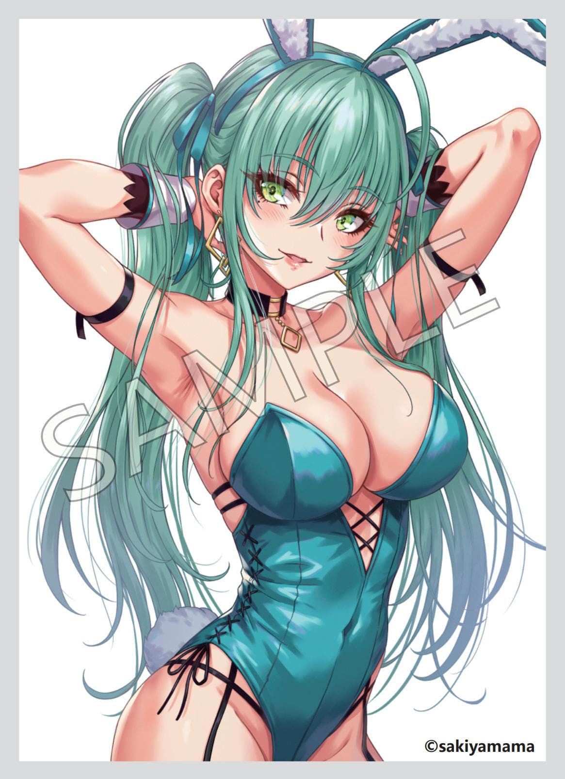 Green Twin Tail Bunny-chan Original Character PartyLook