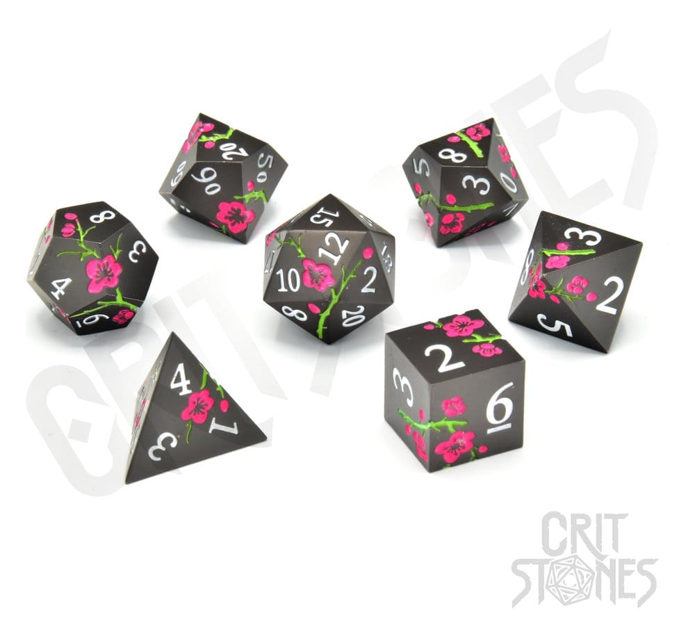 CritStones Metal Würfel Set Nighttime Blossom (7) - Anime Figuren günstig kaufen
