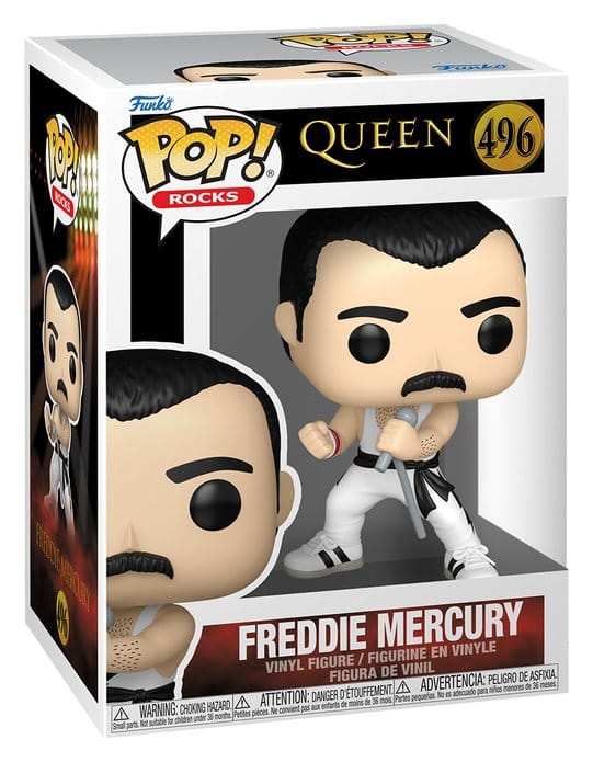 Queen POP! Rocks Vinyl Figur Freddie Mercury (white singlet) - Anime Figuren günstig kaufen
