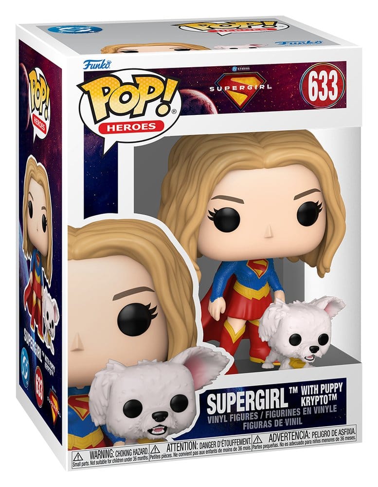 Supergirl (2026) POP! Heroes Vinyl Figur Supergirl with Puppy Krypto - Anime Figuren günstig kaufen