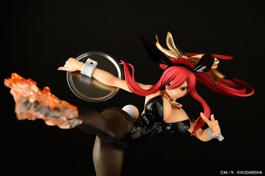 Erza Scarlet High Kick Black Bunny Ver. Orca Toys