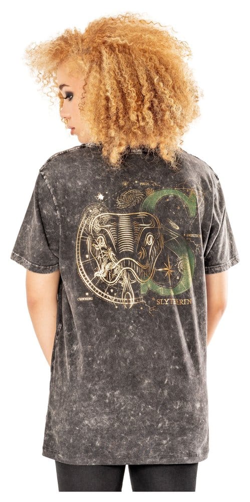 Harry Potter T-Shirt Slytherin (Auswasch-Optik / Vintage Style) - Anime Figuren günstig kaufen