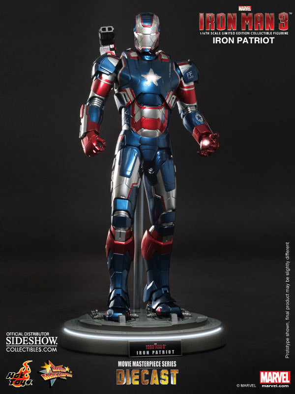 Iron Patriot Movie Masterpiece Iron Man 3 Hot Toys