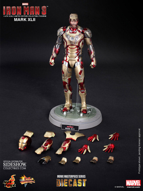 Iron Man Mark XLII Iron Man 3 MMS Diecast Hot Toys
