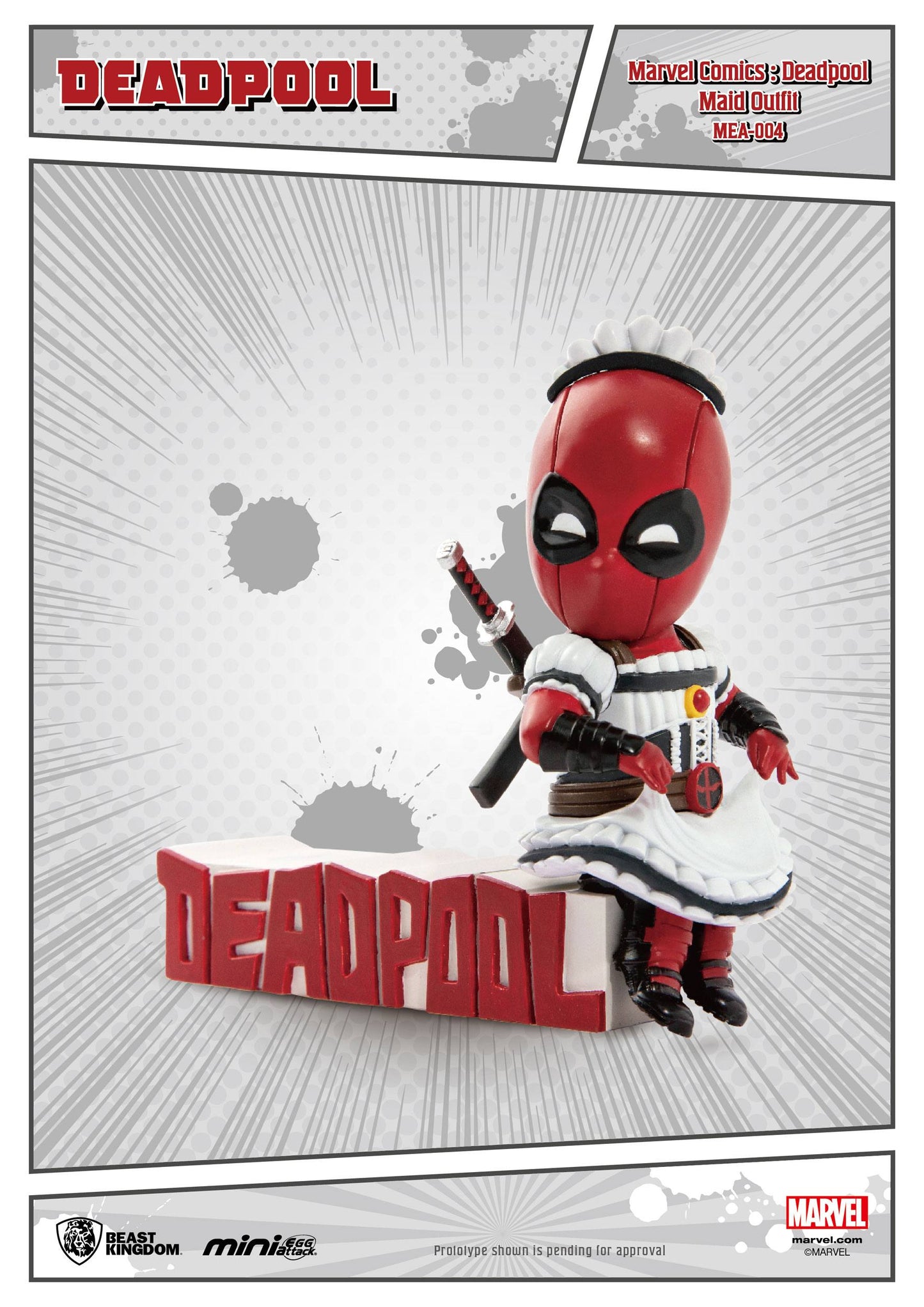 Deadpool - Maid Cosplay - Marvel Comics Mini Egg Attack