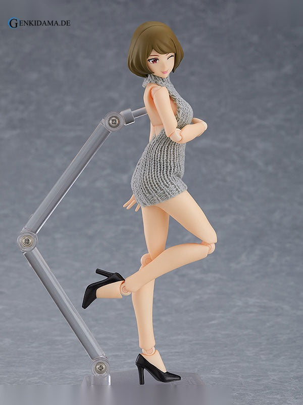 figma Styles Female body (Chiaki) with Backless Sweater Coordination