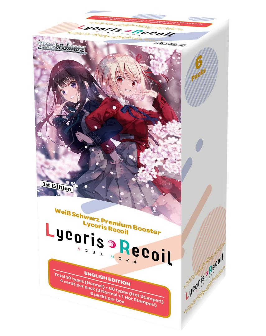 Weiss Schwarz – Box mit 6 Premium-Boostern – Lycoris Recoil