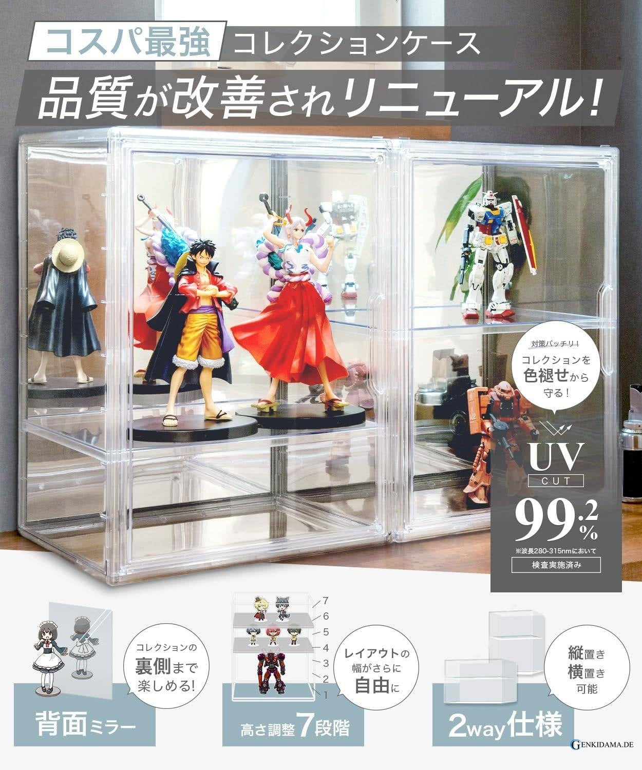 2-WAY Figure Display Case (35x26.5) - Anime Figuren günstig kaufen