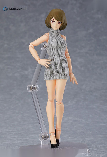 figma Styles Female body (Chiaki) with Backless Sweater Coordination