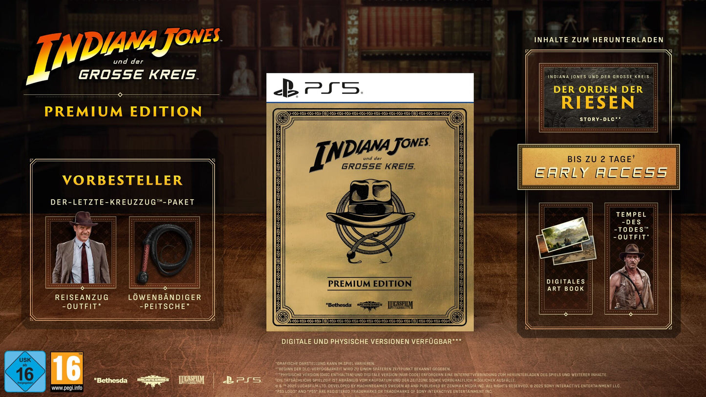 Indiana Jones und der große Kreis Premium Edition (PS5)