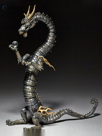 KT Project KT-003 Takeya Style Jizai Okimono "Dragon" Iron Rust Look Edition