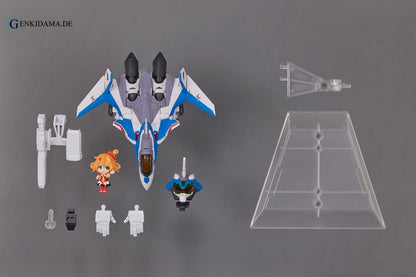 TINY SESSION VF-31J Siegfried (Hayate Immelmann Custom) with Freyja Wion "Macross Delta"