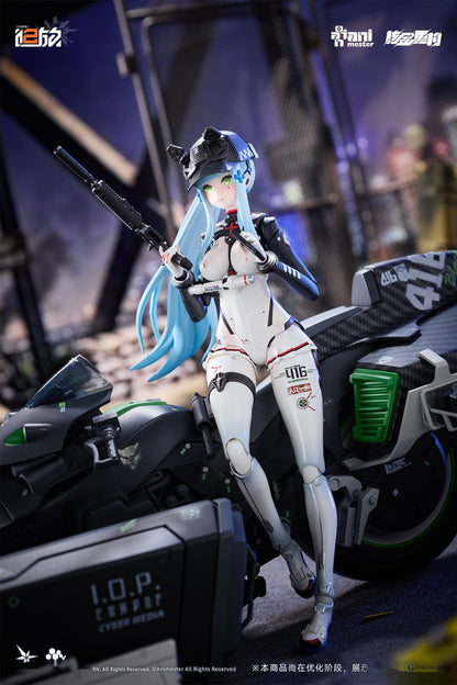 Girls` Frontline 2: Exilium Klukai -Speed Star- 1/12 Scale Completed Action Figure & Motorcycle 1/12 Scale Plastic Model Kit Set