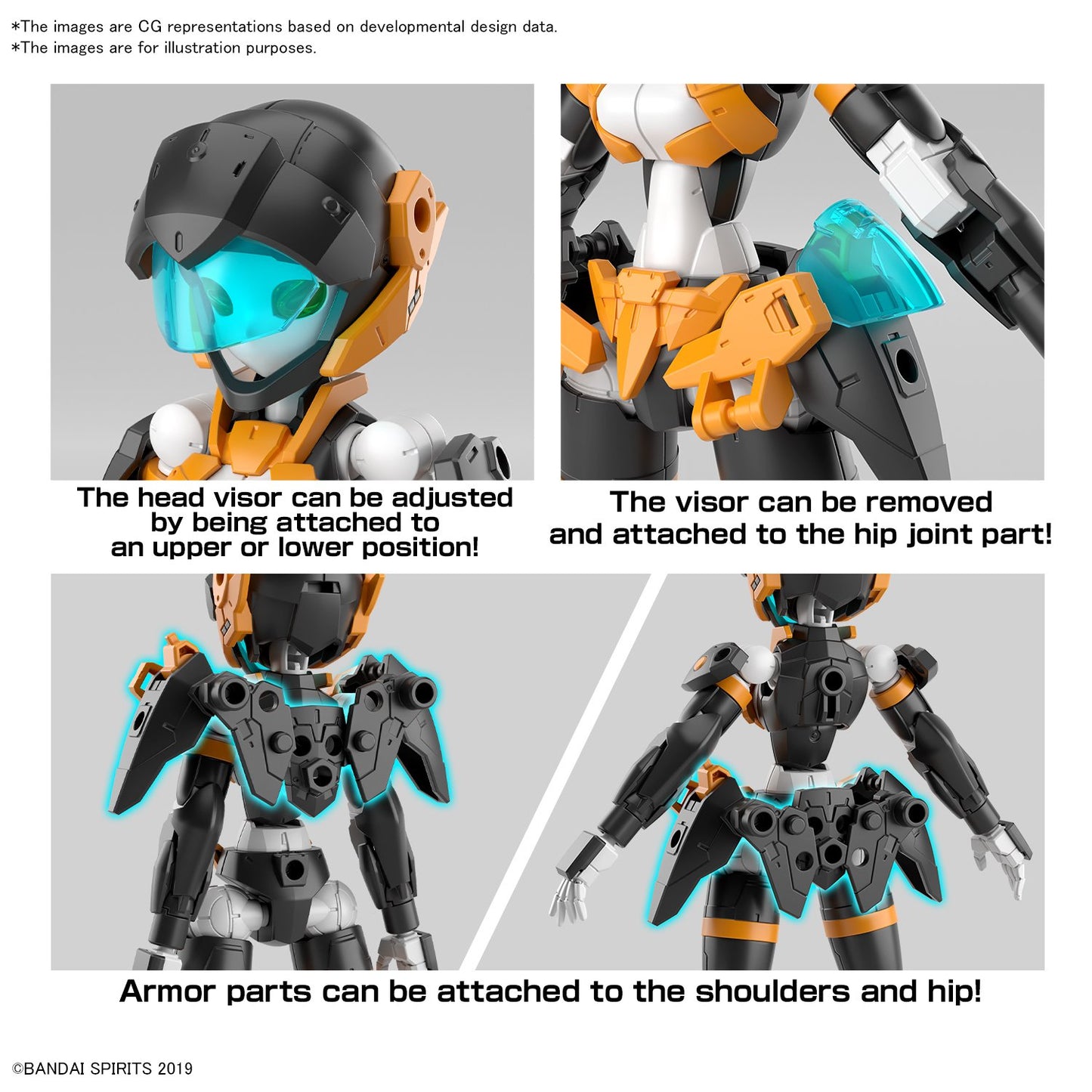 30MM - 1/144 EXM-H15D Acerby (Type-D) Modellbausatz – Anpassbarer Mecha