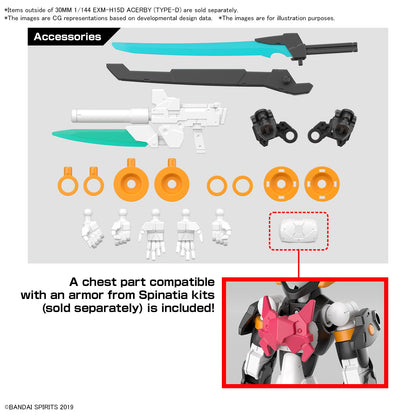 30MM - 1/144 EXM-H15D Acerby (Type-D) Modellbausatz – Anpassbarer Mecha