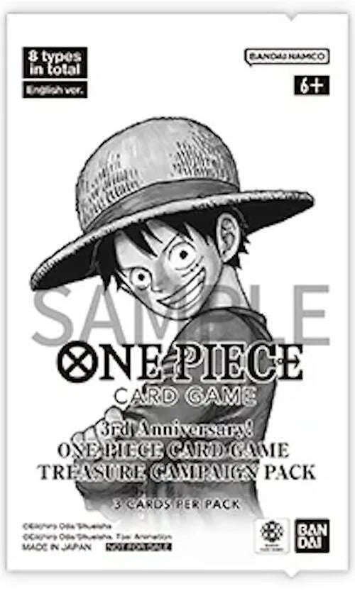 ONE PIECE Card Game - 3rd Anniversary Treasure Campaign Pack - ENG SEALED-