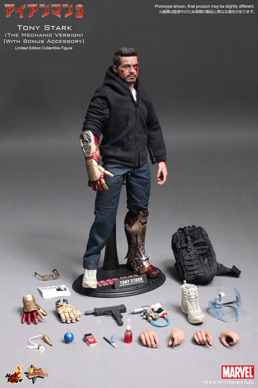 Tony Stark (The Mechanic) Iron Man 3 Movie Masterpiece Hot Toys