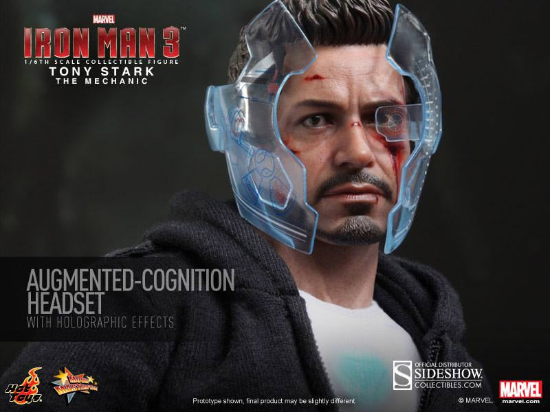 Tony Stark (The Mechanic) Iron Man 3 Movie Masterpiece Hot Toys