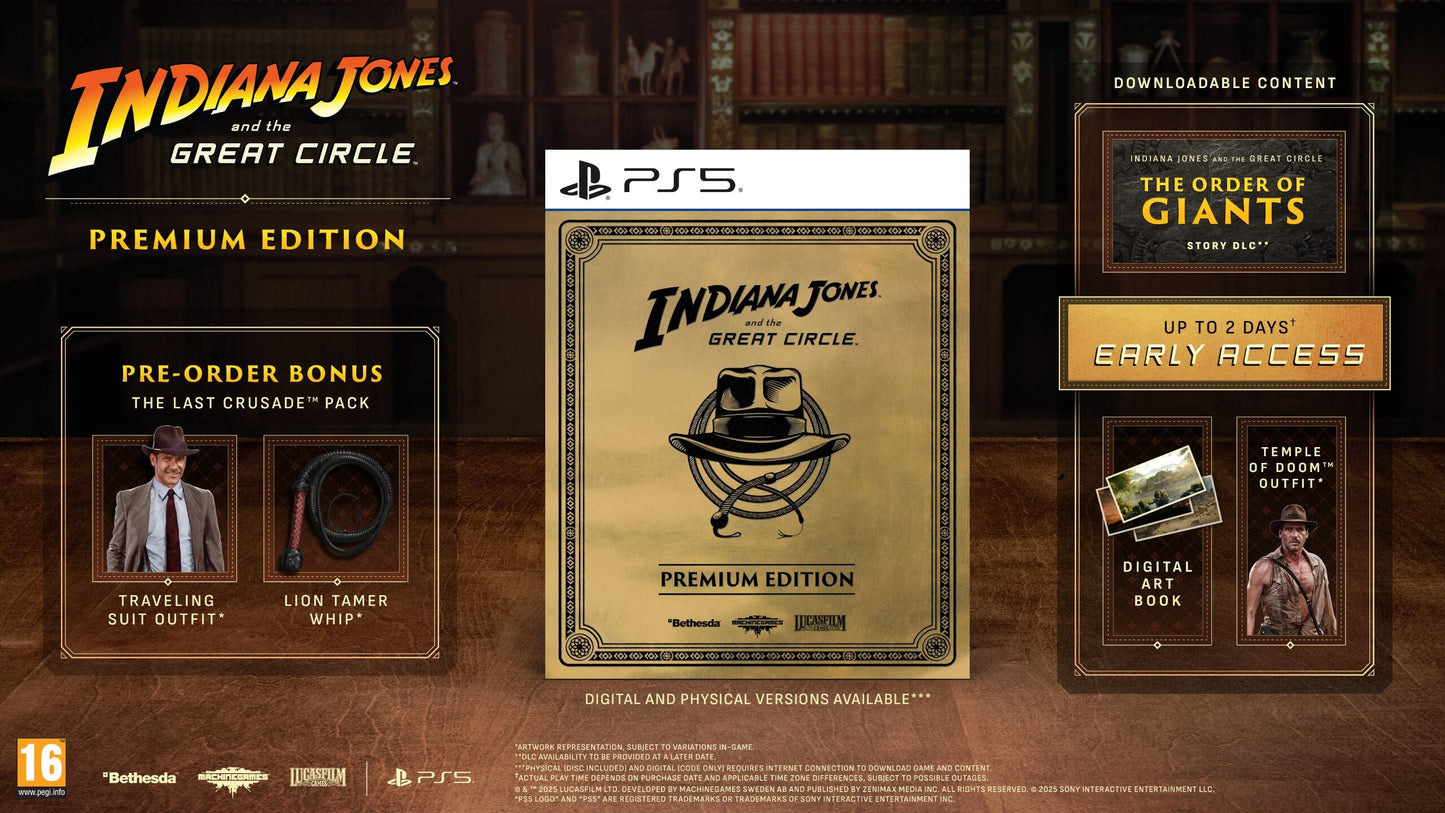 Indiana Jones und der große Kreis Premium Edition (PS5) (PEGI)