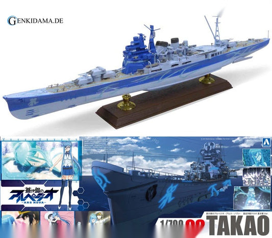 Arpeggio of Blue Steel: Ars Nova No.8 1/700 Heavy Cruiser Takao Aoki Hagane Ver. Plastic Model - Anime Figuren günstig kaufen