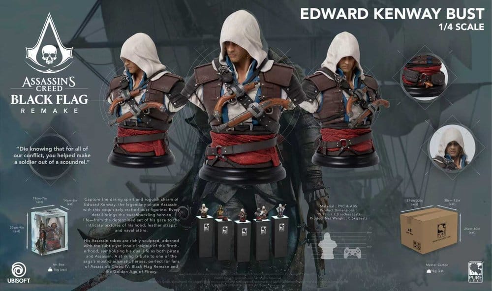 Assassin´s Creed Büste Edward - Anime Figuren günstig kaufen