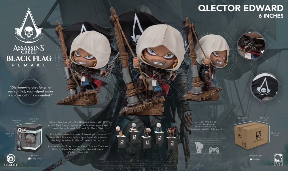 Assassin´s Creed Qlector Statue Edward - Anime Figuren günstig kaufen
