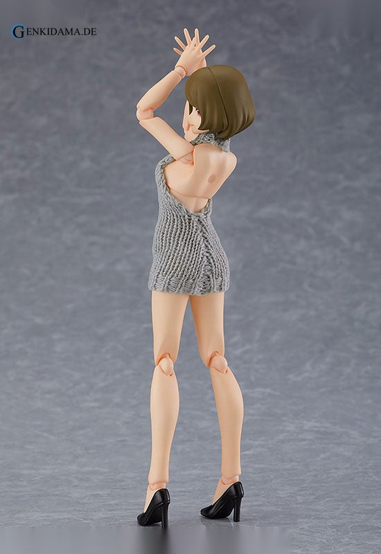 figma Styles Female body (Chiaki) with Backless Sweater Coordination