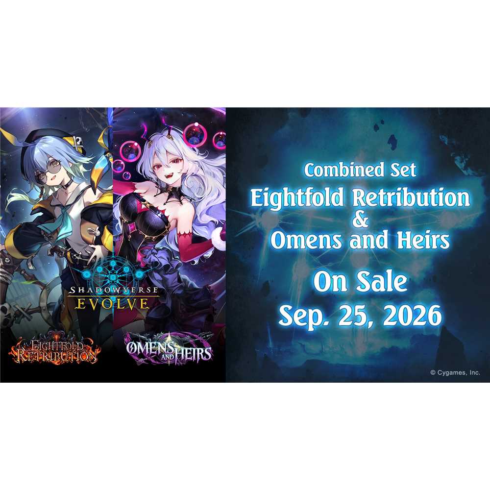 COMBINED SET SHADOWVERSE: EVOLVE "EIGHTFOLD RETRIBUTION & OMENS AND HEIRS" (12 PACKS) - ENG - Anime Figuren günstig kaufen