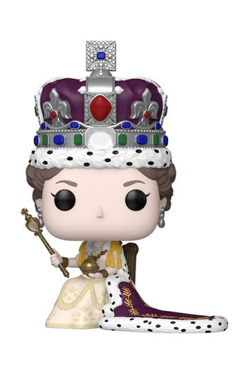 Queen Elizabeth II POP! Premium Vinyl Figur 100th- Queen Elizabeth II (Coronation) - Beschädigte Verpackung - Anime Figuren günstig kaufen