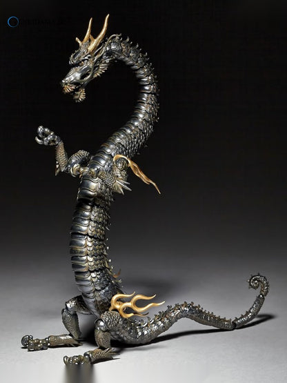 KT Project KT-003 Takeya Style Jizai Okimono "Dragon" Iron Rust Look Edition
