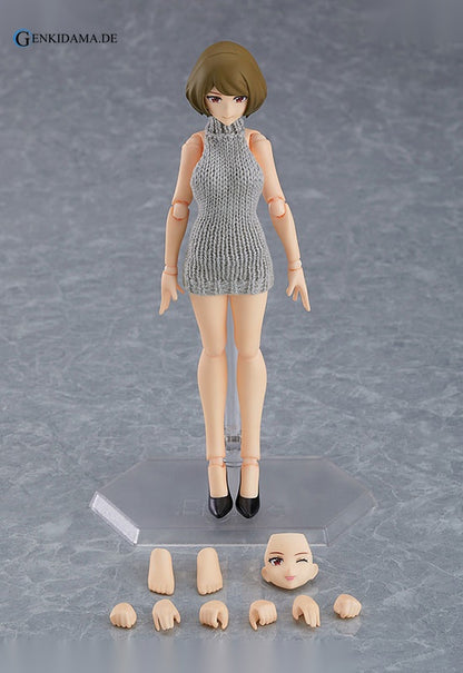 figma Styles Female body (Chiaki) with Backless Sweater Coordination