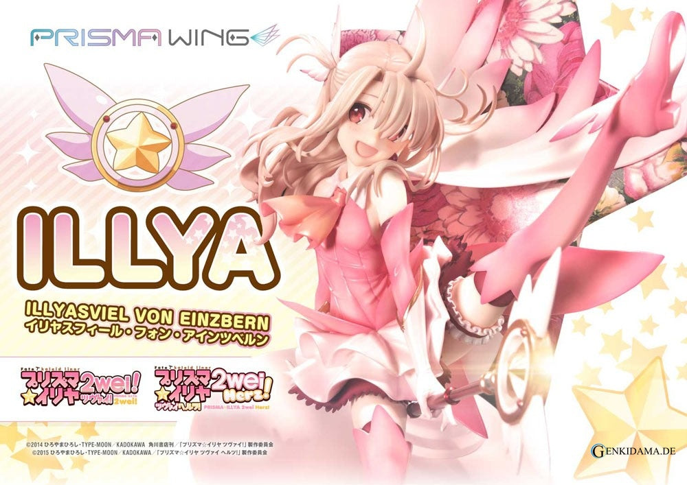 Fate Prisma Wing PVC Statue 1/7 Illyasviel von Einzbern Bonus Version 20 cm Ansicht 2