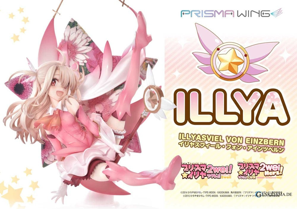 Fate Prisma Wing PVC Statue 1/7 Illyasviel von Einzbern Bonus Version 20 cm Ansicht 3