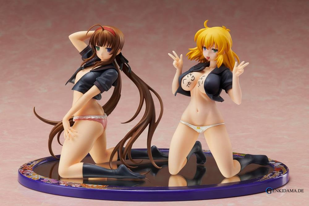 Gokubi Girls Slender Glamorous "Senran Kagura NewWave G Burst" Ryobi x Ryona Bare Body Sailor Uniform Ver. 1/10 Complete Figure Set [Proovy] Ansicht 1
