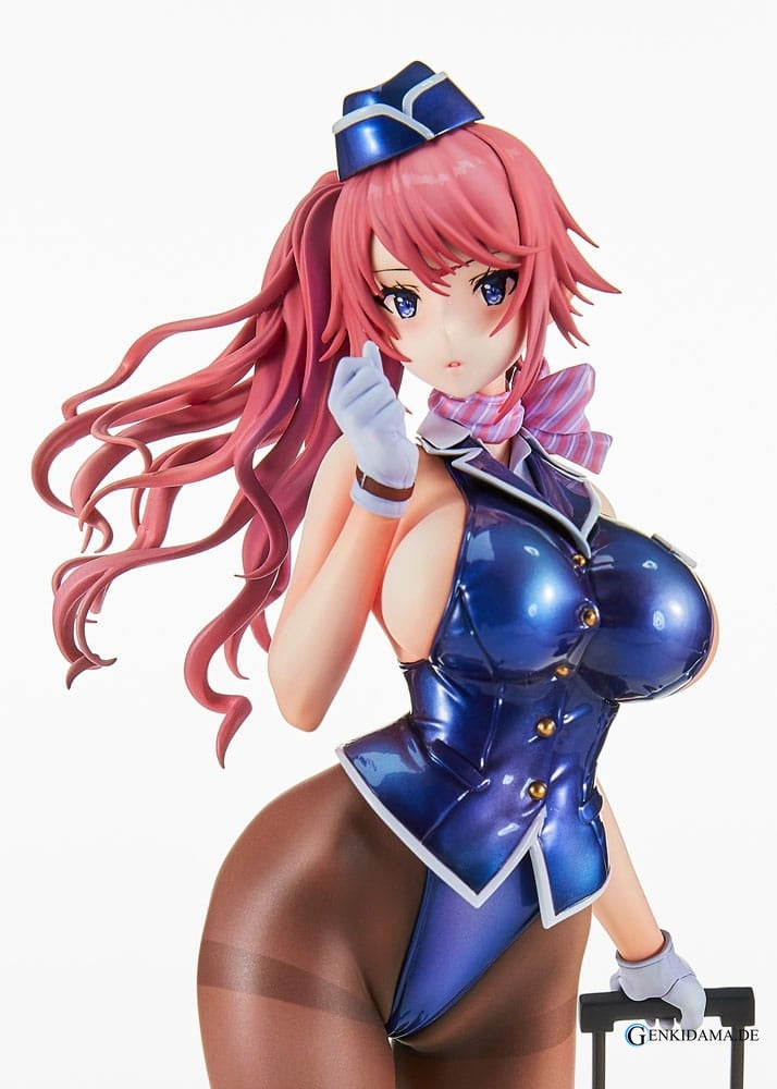 Original Character PVC Statue Tight na Oshigoto Work 3: Cabin Attendant Aya Saionji Antenna Shop Limited Edition 25 cm Ansicht 5