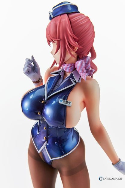 Original Character PVC Statue Tight na Oshigoto Work 3: Cabin Attendant Aya Saionji Antenna Shop Limited Edition 25 cm Ansicht 6