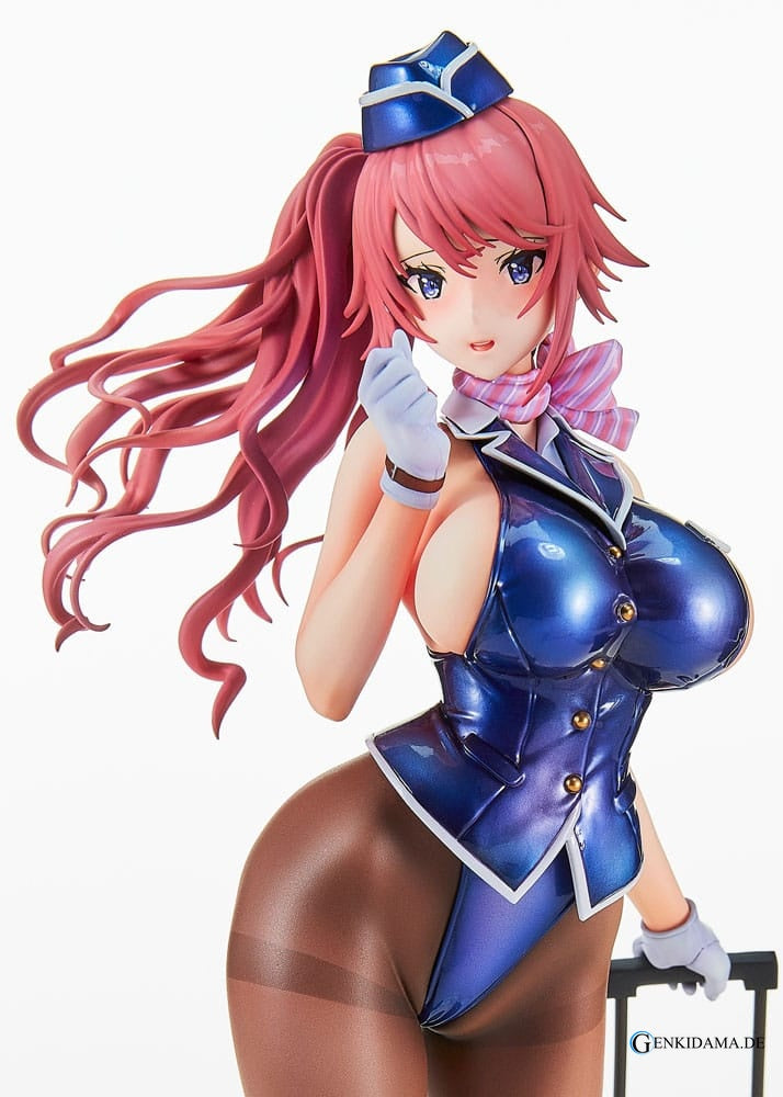 Original Character PVC Statue Tight na Oshigoto Work 3: Cabin Attendant Aya Saionji Antenna Shop Limited Edition 25 cm Ansicht 9