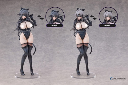 Original Character PVC Statuen 2er-Set 1/6 Cat Woman Happy-chan DX Ver. 27 cm Ansicht 5