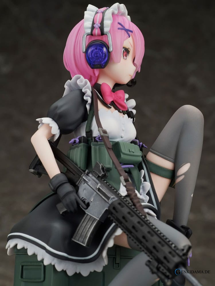 Re:Zero Starting Life in Another World PVC Statue 1/7 Ram Military Ver. 20 cm Ansicht 6