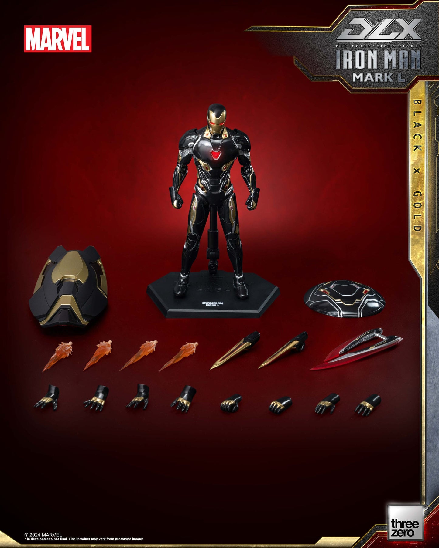 Iron Man Mark 50 (Black X Gold) ThreeZero - Anime Figuren günstig kaufen