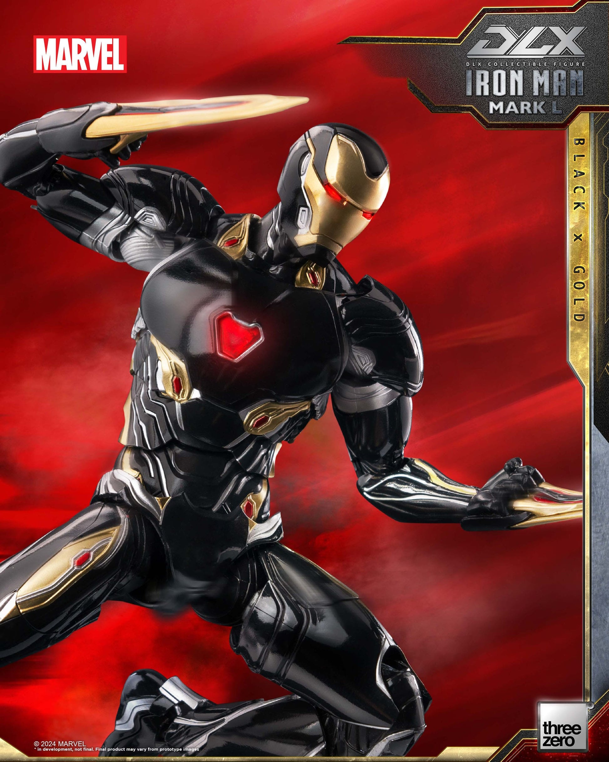 Iron Man Mark 50 (Black X Gold) ThreeZero - Anime Figuren günstig kaufen