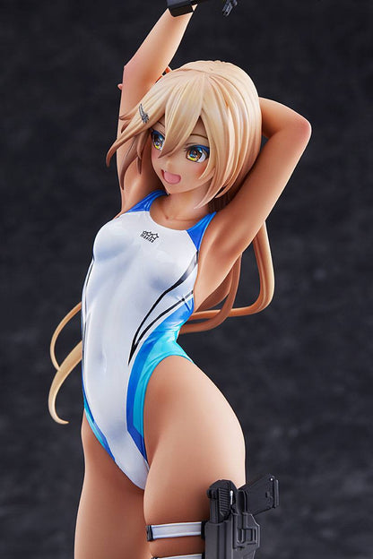 Kouhai-chan of the Swim Club in Blue Line Swimsuit Amakuni