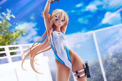Kouhai-chan of the Swim Club in Blue Line Swimsuit Amakuni
