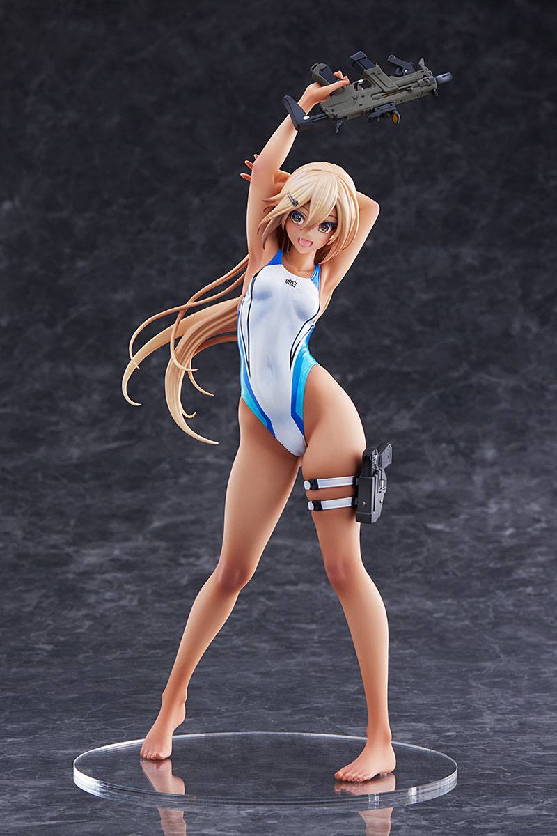 Kouhai-chan of the Swim Club in Blue Line Swimsuit Amakuni